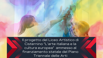 Il progetto del Liceo Artistico di Cisternino “L’arte italiana e la cultura europea” è stato ammesso al finanziamento statale del Piano Triennale delle Arti