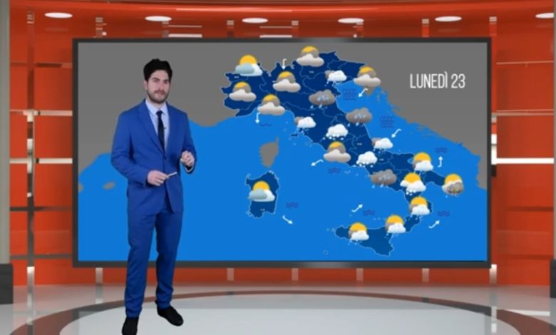 Prevesioni meteo 23 Gennaio 23