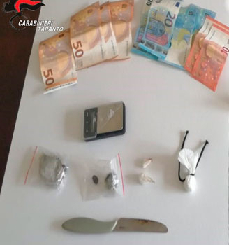 Due fratelli arrestati con la droga dai Carabinieri di Taranto