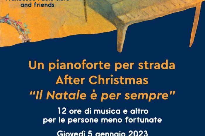 Bari, Tumori e prevenzione: Maratona musicale "Un pianoforte per strada after Christmas"