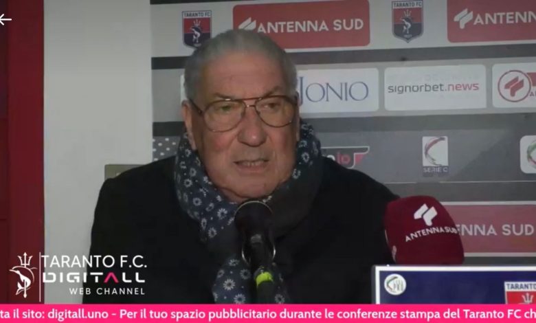 Taranto - Galigani: "Procediamo nei confronti di Infantino"