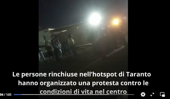 "Nell'hotspot di Taranto condizioni disumane". Il video denuncia