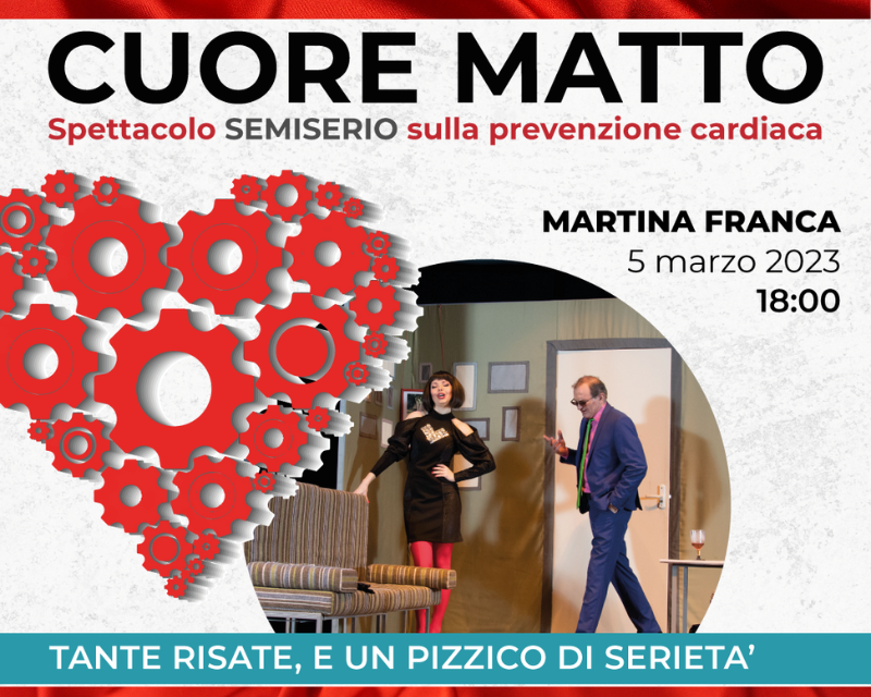 "Cuore Matto" un evento gratuito dove basta prenotarsi