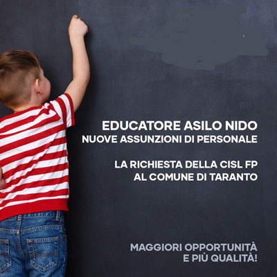 Cisl Fp necessarie nuove educatrici asili nido