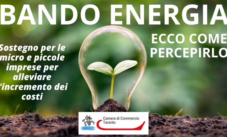 Bando Energia. Ecco come perceirlo