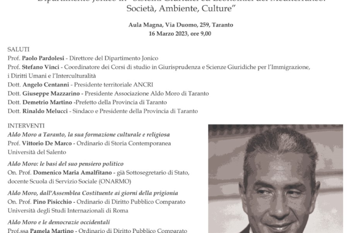 Il ricordo di Aldo Moro a Taranto