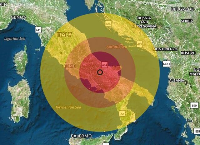 Terremoto di magnitudo tra 4.6 e 5.1 ore 23:52 IT del 28-03-2023 prov/zona Campobasso