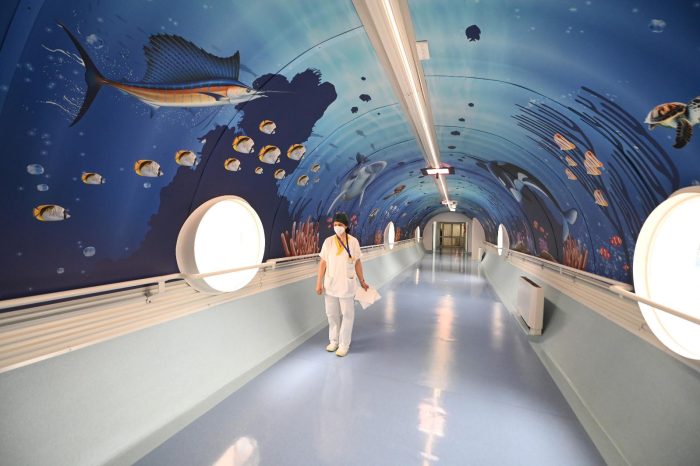 Tunnel sottomarino in dono all'Ospedale Pediatrico Giovanni XXIII