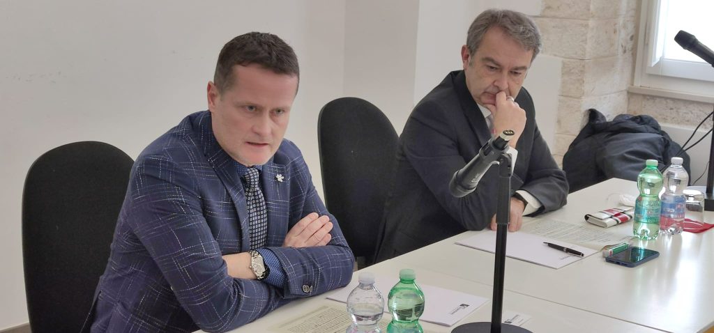 il Direttore Generale della BCC di Locorotondo dott. Andrea Martellucci ed il Presidente Antonio Convertini