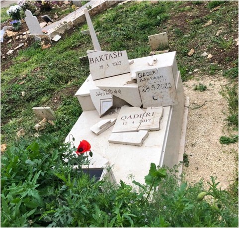 Entrano e distruggono lapidi al campo islamico del cimitero di Bari, CIDI: “Una profanazione che lede la nostra sensibilita’"  