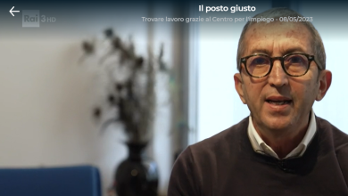 Michele Marraffa nella trasmssione Il Posto Giusto su RAI 3