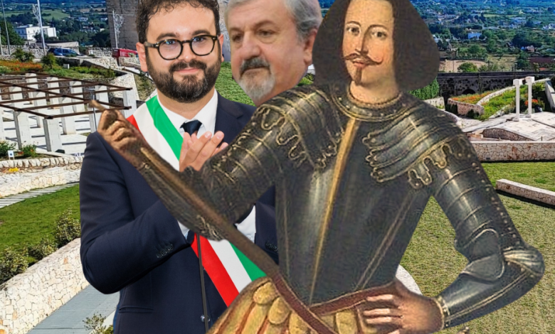 Parco Via Orti del Duca: Nella foto il Duca, il Sindaco ed il Governatore