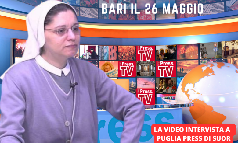 Suor Anna Monia Alfieri in diretta a Puglia Press