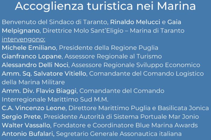 Il 29 giugno 2023 Taranto sarà capitale della Blue Economy