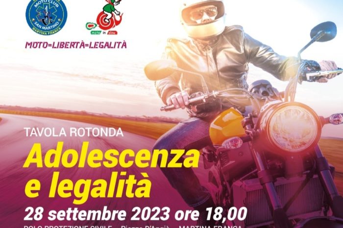 Martina Franca - un tavolo rotondo in favore dei giovani e della legalità in moto