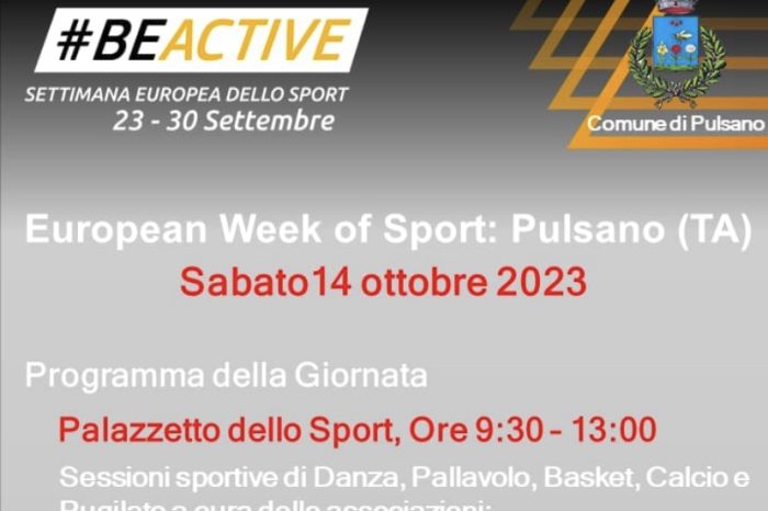 Pulsano protagonista dell'"European Week of Sport 2023"