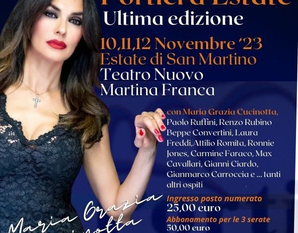 Portici d’Estate durante l'Estate di San Martino: Un Parterre di Stelle a Martina Franca Ecco come avere un ingresso omaggio