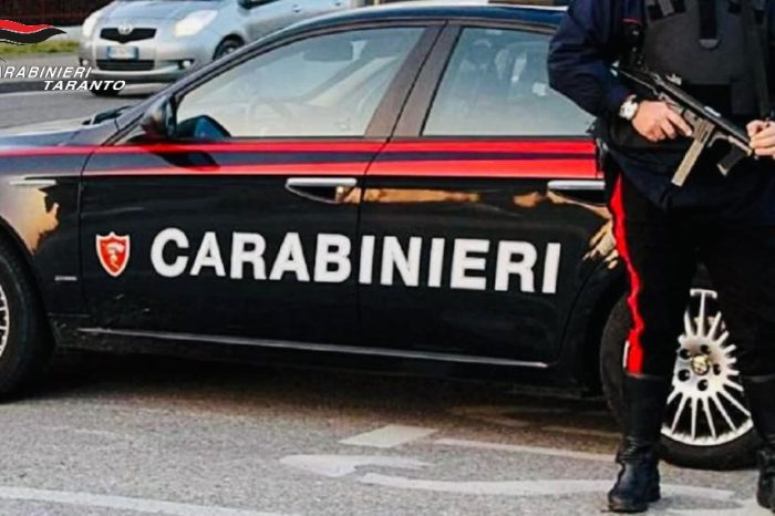 San Giorgio Ionico: arresto per spaccio, sequestrati 50 grammi di hashish e otto fucili