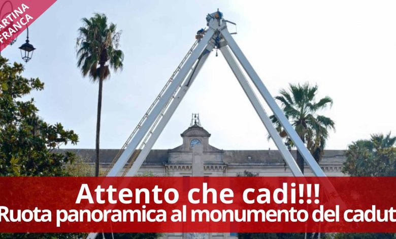 Ruota panoramica a Martina Franca: sicurezza e impatti ambientali in discussione.