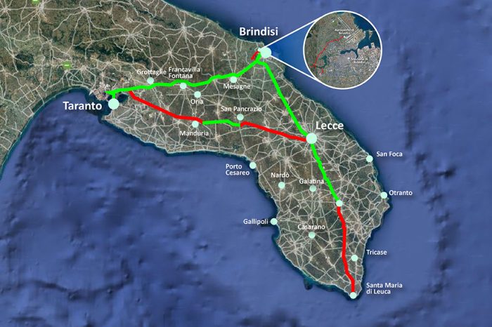 Ancora incertezze sul tracciato della superstrada Lecce-Taranto (Bradanico-Salentina)