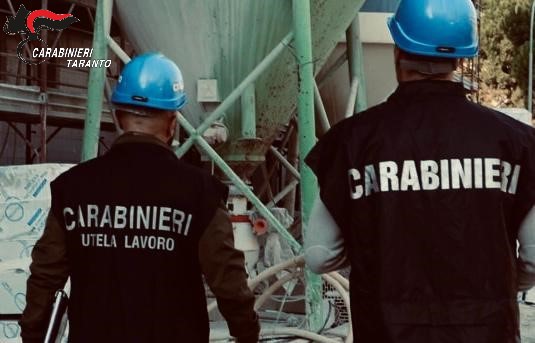 Allarme sicurezza nei cantieri di Taranto: scoperte gravi irregolarità