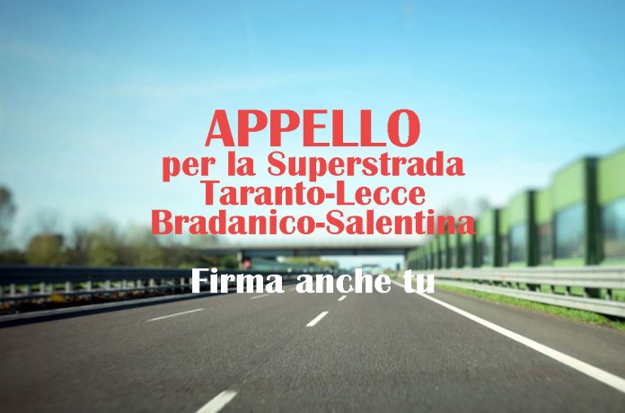 Il Comitato per la realizzazione della superstrada fra Lecce e Taranto chiede di istituire una cabina di regia.