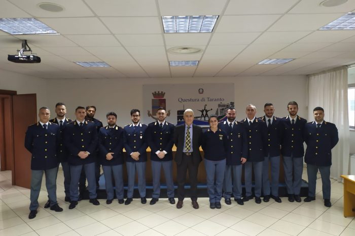 Benvenuti a Taranto ai nuovi 15 poliziotti