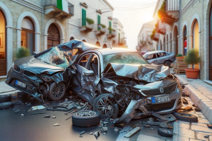 La Puglia al 9° posto in Italia per incidenti stradali