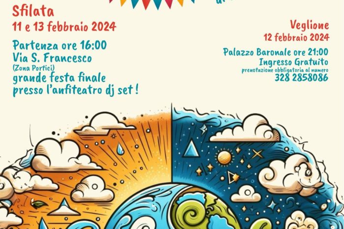 Nuovo Carnevale di Castellaneta (Taranto) l'11, 12 e 13 febbraio 2024