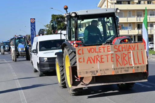 Mennea (Azione) si unisce alla protesta degli agricoltori a Barletta: "Non si può perdere altro tempo"