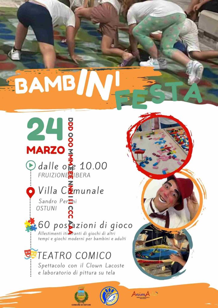 Locandina Bambini in festa ad Ostuni