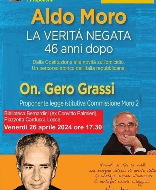 Gero Grassi: Aldo Moro vittima del contesto geopolitico della Guerra fredda