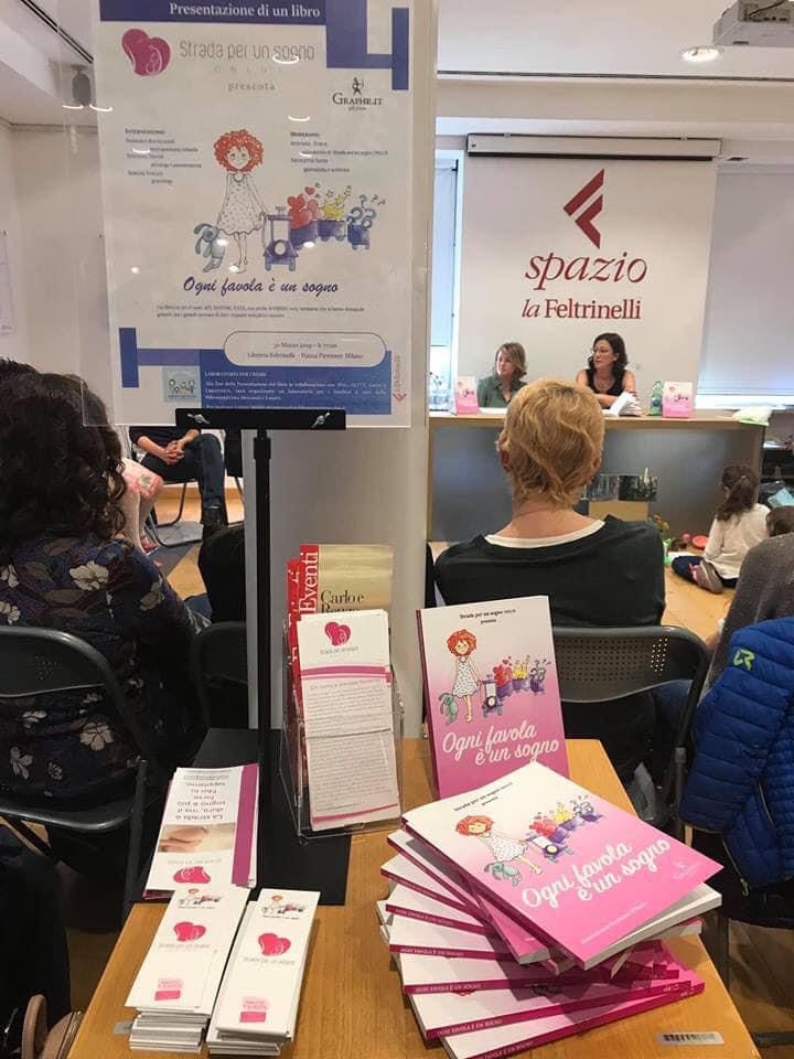 L'intensa attività della Associazione anche a Milano presso la Feltrinelli. 2018 presentazione libro Ofni favola è un sogno