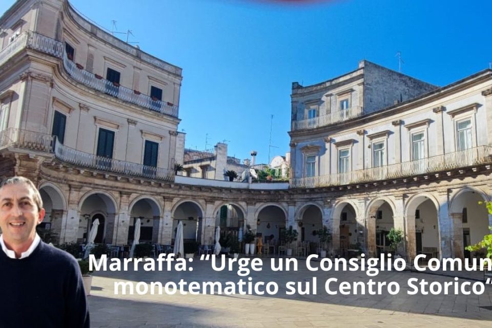 Marraffa: “Urge un Consiglio Comunale monotematico sul Centro Storico“