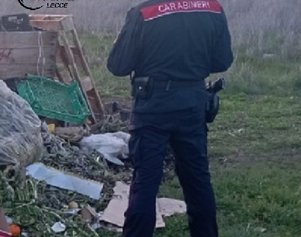 Fiamme tossiche a Minervino