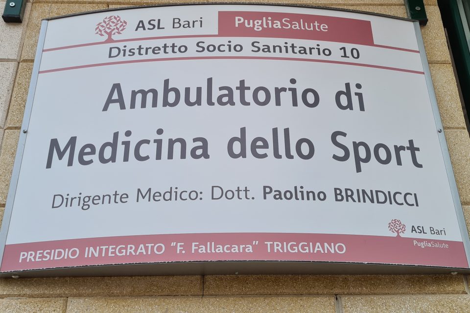Nuovo servizio di medicina sportiva a Triggiano