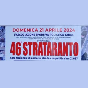 Partecipa oggi alla 46^ Strataranto: corsa e comunità in festa