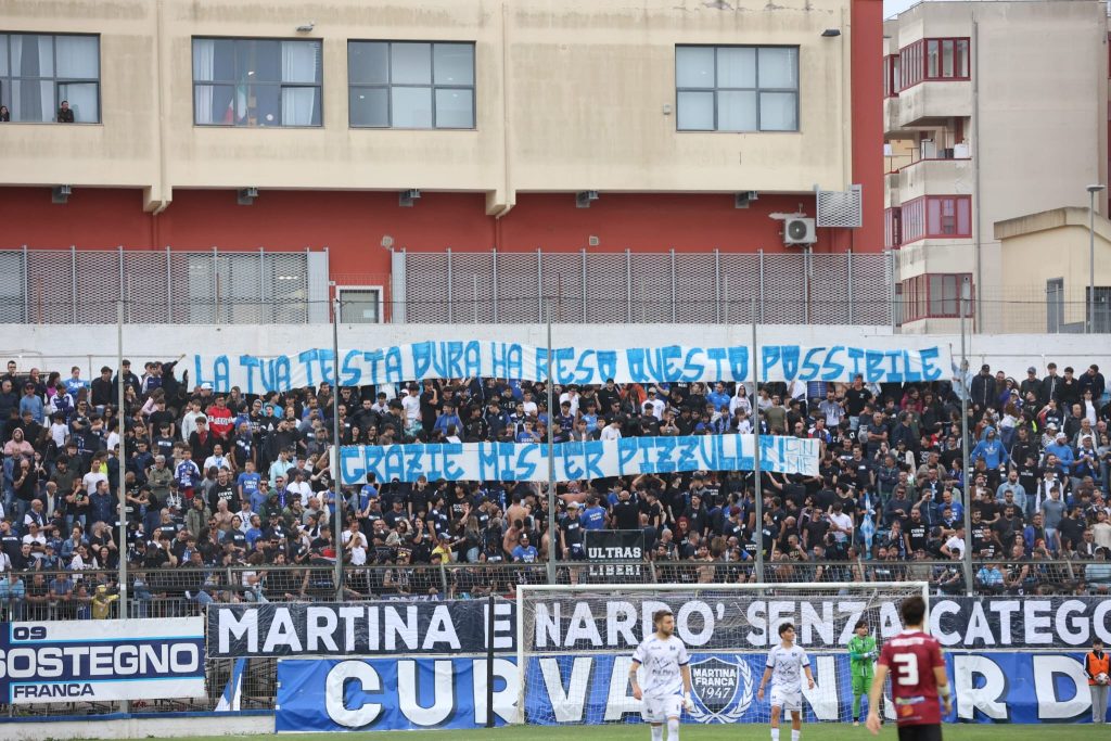 Martina Nardo tifosi curca del Martina Foto Paolo Conserva)