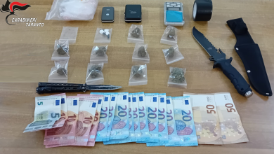 Hashish, Cocaina e Marijuana a Palagianello