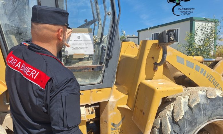 Sequestrata discarica abusiva a Gallipoli,