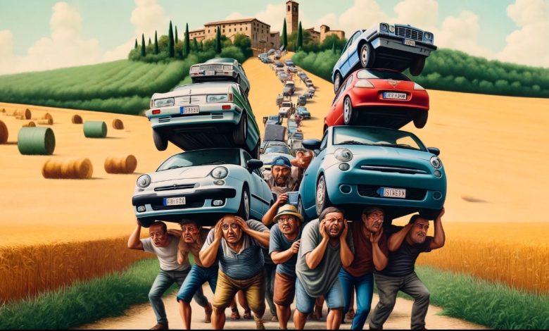 I residenti saranno costretti a caricarsi la propria auto e portarsela in campagna