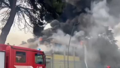 Taranto incendio istituto
