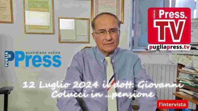 Il dott. Giovanni Colucci dopo 40 anni di attività oggi in pensione