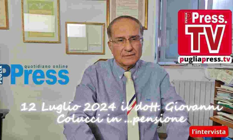 Il dott. Giovanni Colucci dopo 40 anni di attività oggi in pensione