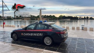 Parcheggiatori abusivi al centro Le Colonne Carabinieri Brindisi