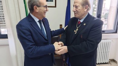 Gran Maestro Don Basilio Calì con il Cav. Antonio Bufano Sindaco di Locorotondo