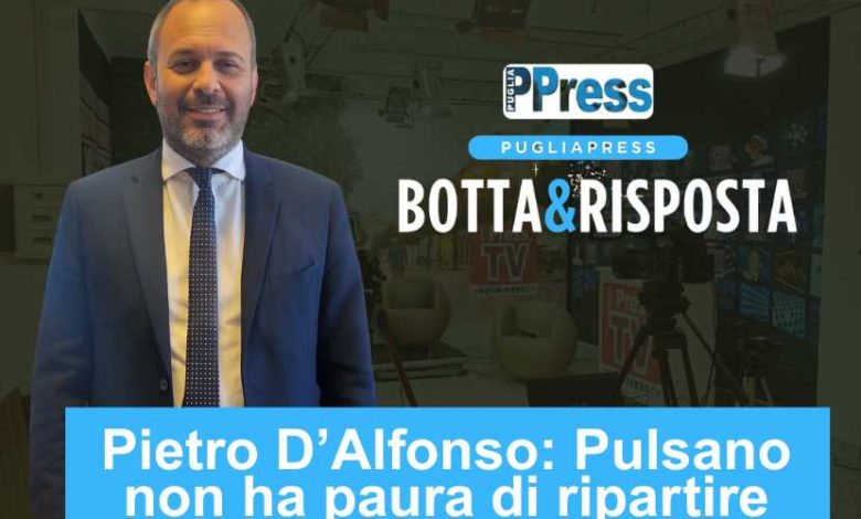 Pietro D'Alfonso sindaco Pulsano intervistato a Botta e Risposta