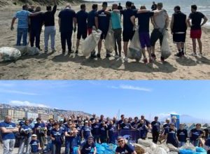 Detenuti e volontari raccolgono plastica durante l'iniziativa ambientale in Puglia