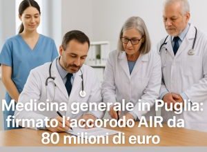 Firma dell'accordo AIR della medicina generale in Puglia