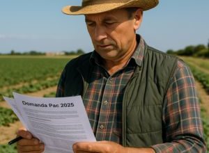 agricoltore presenta documenti per la domanda Pac 2025 in Puglia